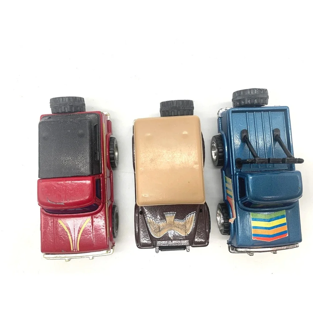 Vintage Arco Diecast Toy Trucks Set 3 1980s Pull Back Action Stomper Hong Kong